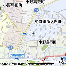 京都府京都市山科区小野御所ノ内町1-156周辺の地図