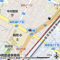 バイクレンタル静岡周辺の地図