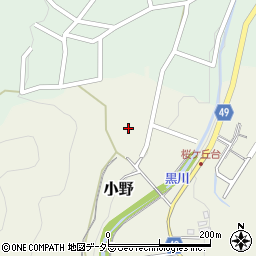 兵庫県三田市小野977周辺の地図