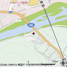 岡山県新見市石蟹267-4周辺の地図