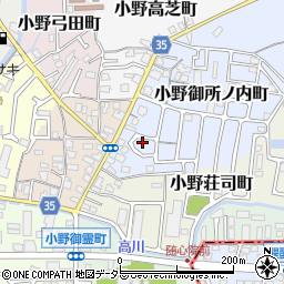 京都府京都市山科区小野御所ノ内町1-158周辺の地図