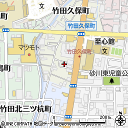 京都府京都市伏見区竹田久保町67-40周辺の地図