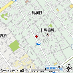 伊奈せんべい馬渕店周辺の地図