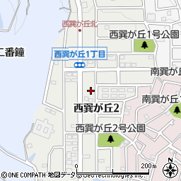 愛知県知多市西巽が丘周辺の地図
