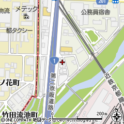 京都府京都市伏見区竹田向代町川町122周辺の地図