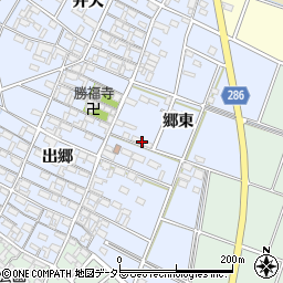 愛知県安城市新田町郷東周辺の地図