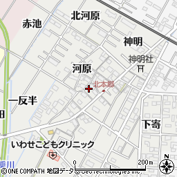 愛知県岡崎市北本郷町河原65周辺の地図