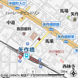 愛知県岡崎市矢作町馬乗88周辺の地図