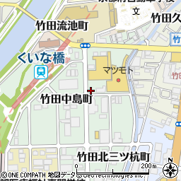 京都府京都市伏見区竹田中島町周辺の地図