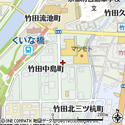 京都府京都市伏見区竹田中島町周辺の地図