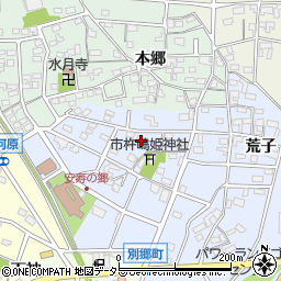 愛知県安城市別郷町油石周辺の地図