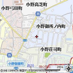 京都府京都市山科区小野御所ノ内町1-141周辺の地図