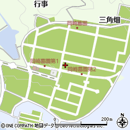 愛知県岡崎市板田町宮林周辺の地図