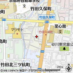 京都府京都市伏見区竹田久保町67-30周辺の地図