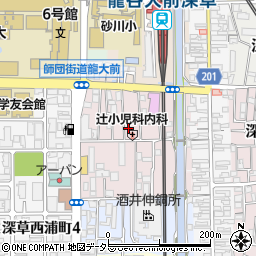京都府京都市伏見区深草綿森町15周辺の地図
