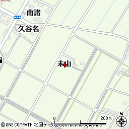 愛知県刈谷市小垣江町未山周辺の地図