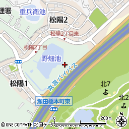 滋賀県大津市瀬田周辺の地図