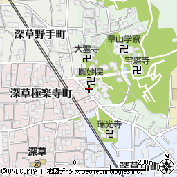 京都府京都市伏見区深草宝塔寺山町2周辺の地図