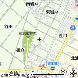 愛知県岡崎市西本郷町社口8周辺の地図