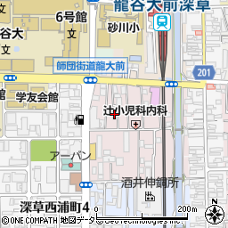 大誓寮周辺の地図