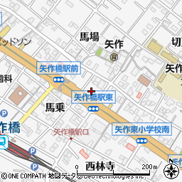 愛知県岡崎市矢作町馬乗周辺の地図