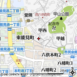 愛知県岡崎市六供町甲西11周辺の地図
