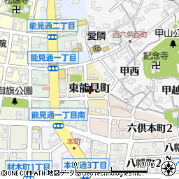 〒444-0074 愛知県岡崎市東能見町の地図