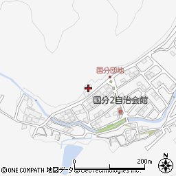 滋賀県大津市国分2丁目17周辺の地図