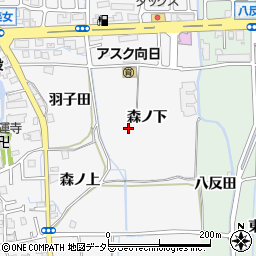 京都府向日市物集女町周辺の地図