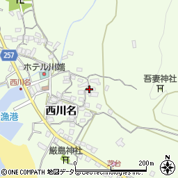 千葉県館山市西川名周辺の地図