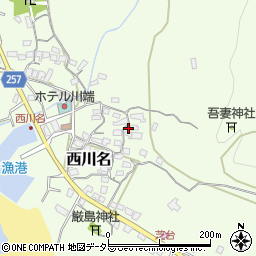 千葉県館山市西川名周辺の地図