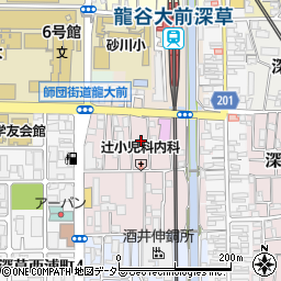 京都府京都市伏見区深草綿森町12周辺の地図