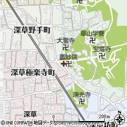 京都府京都市伏見区深草宝塔寺山町1周辺の地図