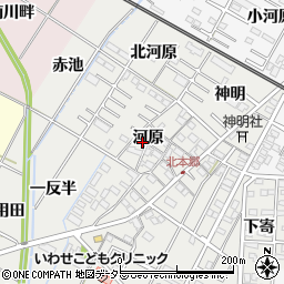 愛知県岡崎市北本郷町河原24周辺の地図