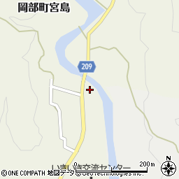 静岡県藤枝市岡部町宮島496周辺の地図