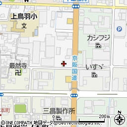 京都府京都市南区上鳥羽城ケ前町254周辺の地図