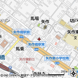 日本経済新聞　矢作専売所・小野新聞店周辺の地図