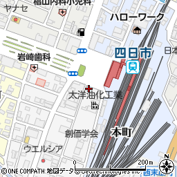 四日市駅前ベルコ会館周辺の地図