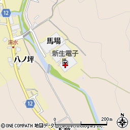兵庫県川辺郡猪名川町清水馬場周辺の地図