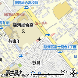 静岡有東郵便局周辺の地図