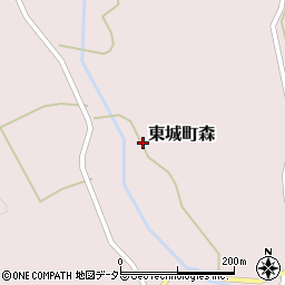 広島県庄原市東城町森2703周辺の地図