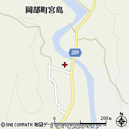 静岡県藤枝市岡部町宮島495周辺の地図