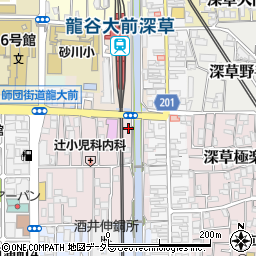 京都府京都市伏見区深草綿森町8周辺の地図