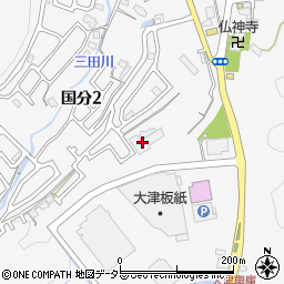 滋賀県大津市国分2丁目272周辺の地図