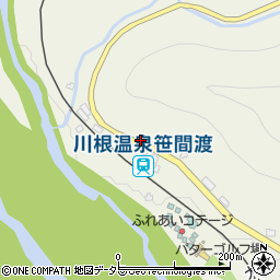 笹間渡駅前周辺の地図