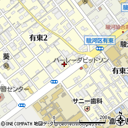 田ぶし 静岡店周辺の地図
