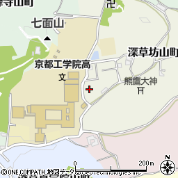 京都府京都市伏見区深草坊山町26周辺の地図