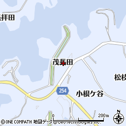 愛知県知多市佐布里茂長田周辺の地図