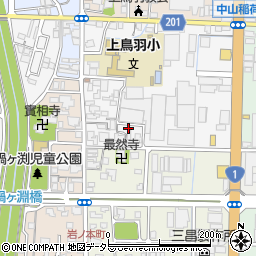 京都府京都市南区上鳥羽城ケ前町281周辺の地図