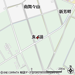愛知県安城市箕輪町亥ノ請周辺の地図